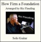 How Firm a Foundation Guitar and Fretted sheet music cover